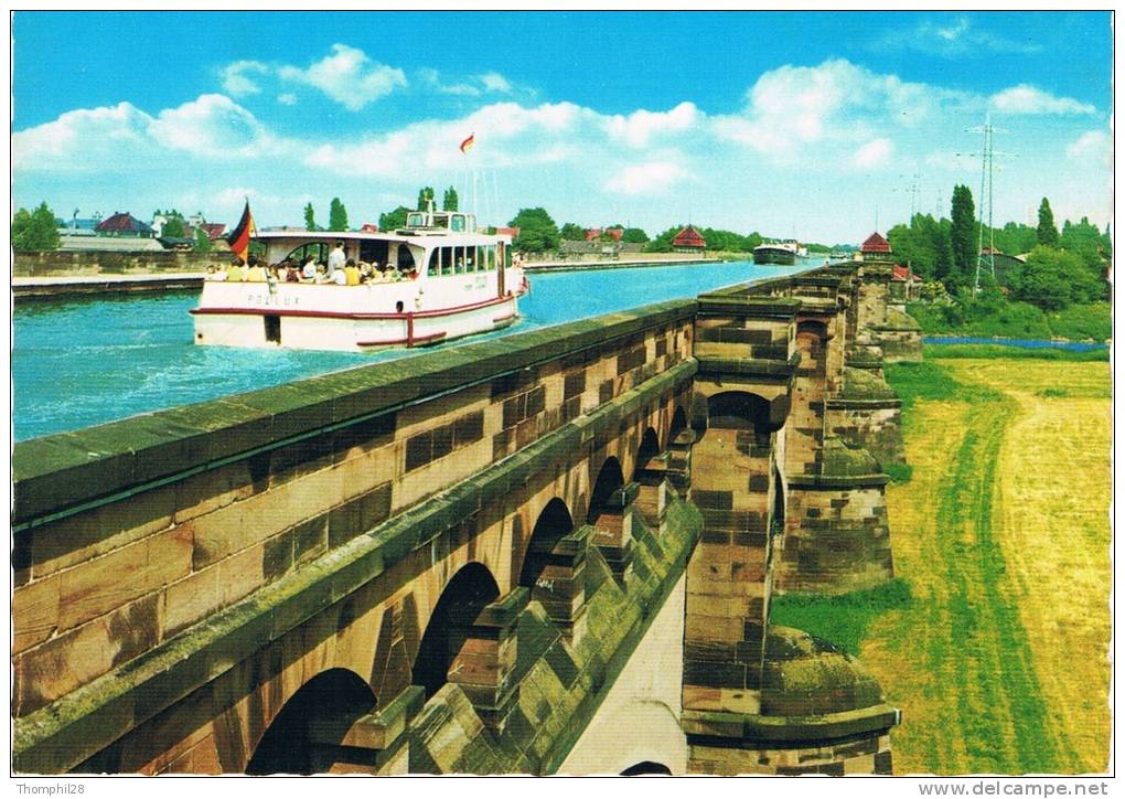 MINDEN - Mittellandkanal - Bateau "Pollux" Sur Le Pont - TBE, Carte Neuve, 2 Scans - Minden