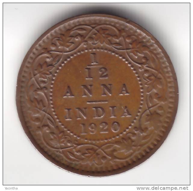 @Y@    BRITISH INDIA  1/12  Anna 1920   (2302) - Indien