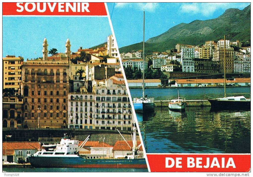 SOUVENIR DE BEJAIA - Carte Multivues , Le Port - ALGERIE - Circulée En 1979 - Bejaia (Bougie)