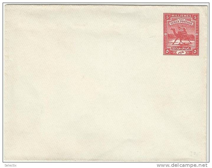 Suddan 1895 Unused Postal Stationery Correspondence Envelope Cover - Sudan (...-1951)