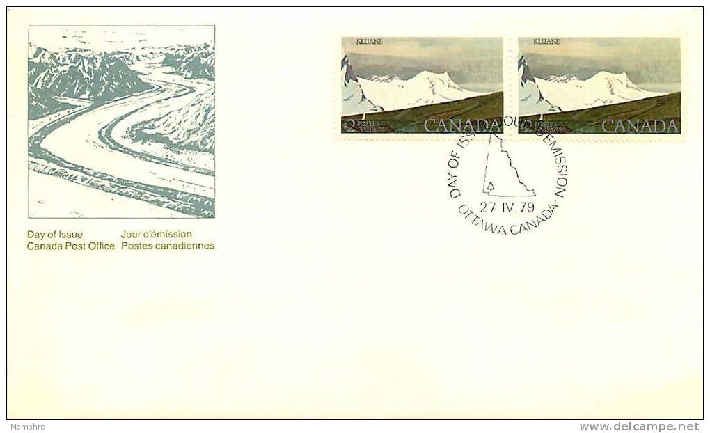 1979   $2 Definitive  Kluane National Park  Sc 727  Pair - 1971-1980