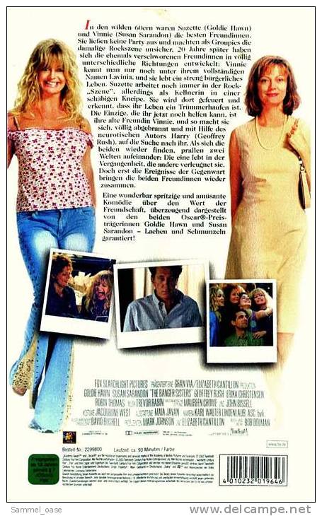 VHS Video  -  Groupies Forever  -  Komödie  -  Mit Goldie Hawn , Susan Sarandon , Geoffrey Rush , Erika Chrisensen - Other & Unclassified