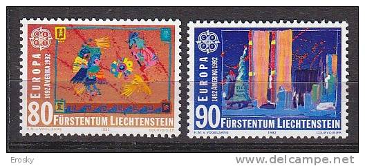 PGL BH0946 - EUROPA CEPT 1992 LIECHTENSTEIN Yv N°974/75 ** - 1992