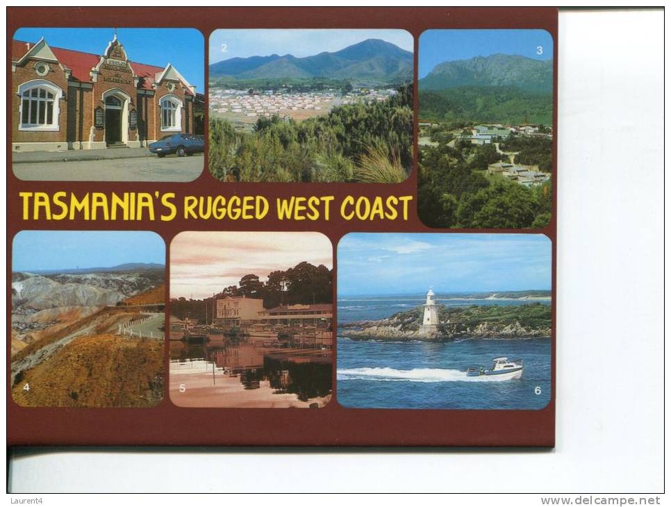 (07) Postcard View Folder - Depliant De Carte Postale - Tasmania - Rugged West Coast - Autres & Non Classés