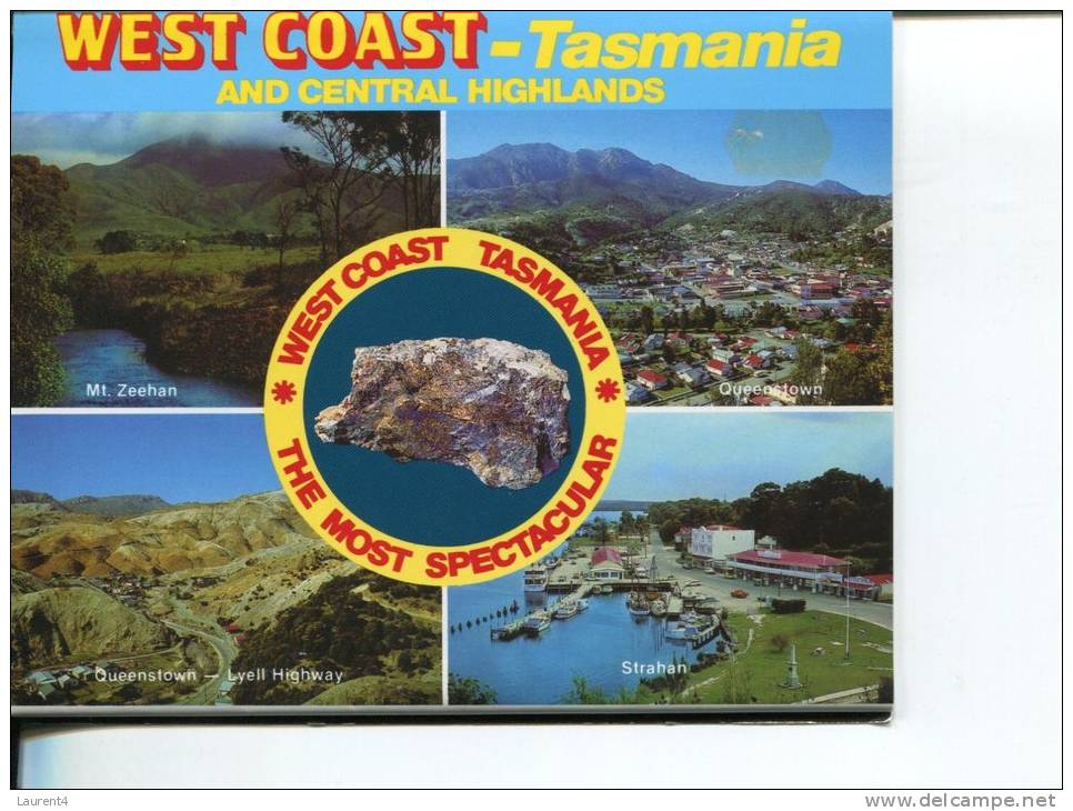 (07) Postcard View Folder - Depliant De Carte Postale - Tasmania - West Coast - Autres & Non Classés