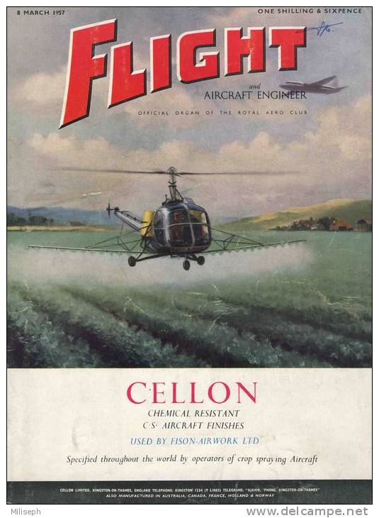 Magazine FLIGHT - 8 Mar. 1957 - (Insignes Militaires)  (3106) - Aviation