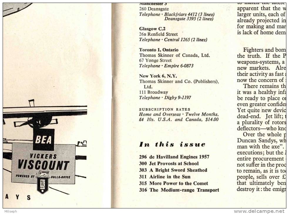 Magazine FLIGHT - 8 Mar. 1957 - (Insignes Militaires)  (3106) - Luchtvaart