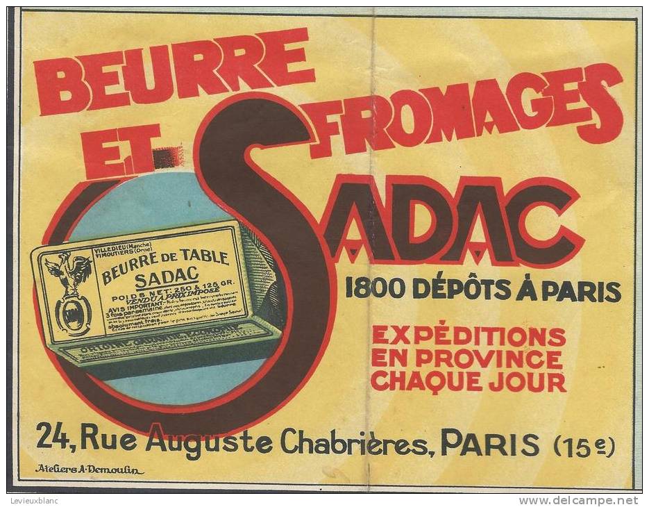 Automobile Club Ouest/Les Routes De L´Ouest/Carand'ache/Luce/Courvoisier/SADAC/ DEMOULIN/1932   PGC5 - Carte Stradali