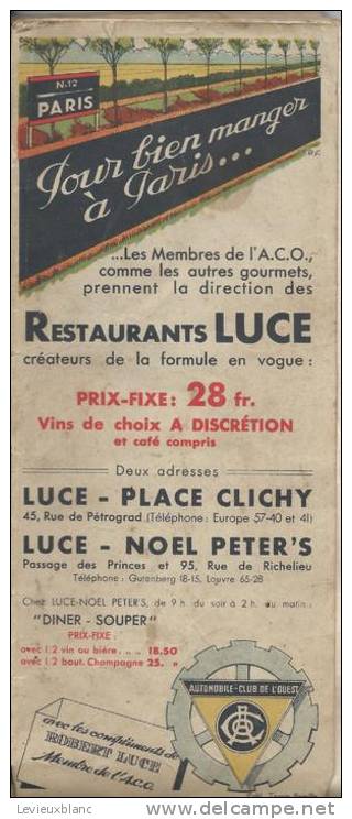 Automobile Club Ouest/Les routes de l´Ouest/Carand'ache/Luce/Courvoisier/SADAC/ DEMOULIN/1932   PGC5