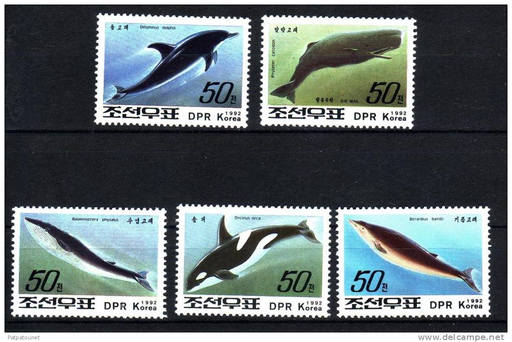 Corée Du Nord YV 2341/5 N 1992 Cétacés - Dauphins