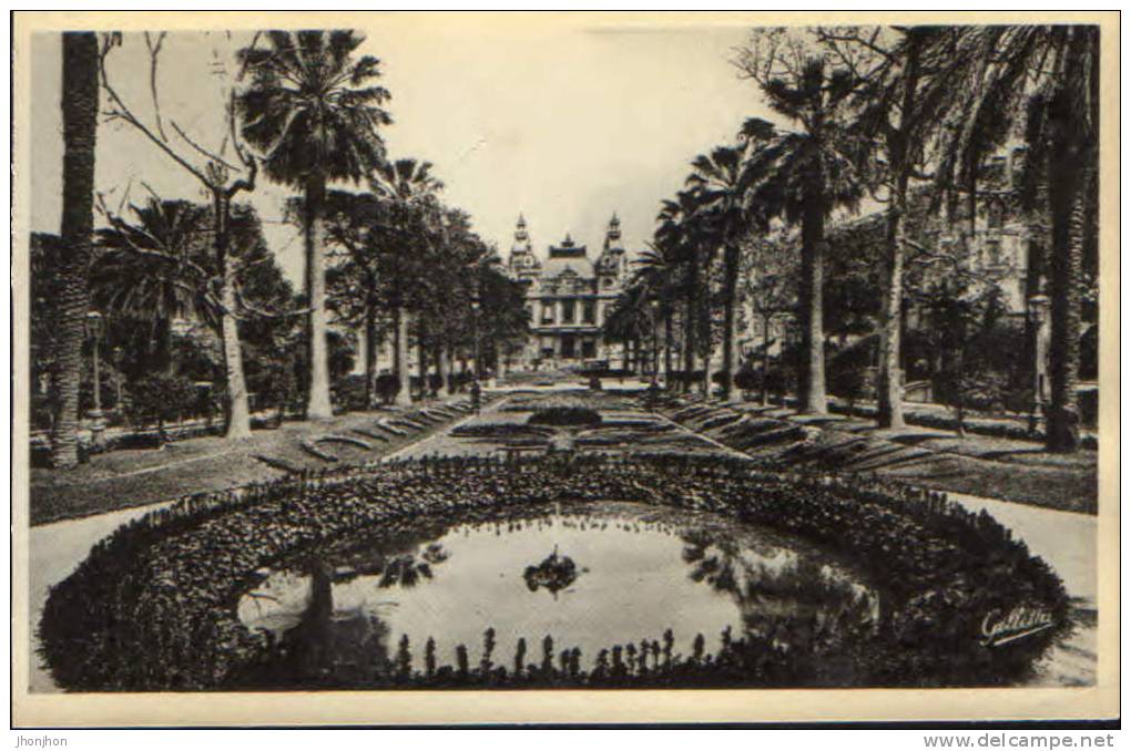 Monaco-Carte Postale-Monte Carlo-Le Casino Et Les Jardins-nouveau,2/ Scans - Casino