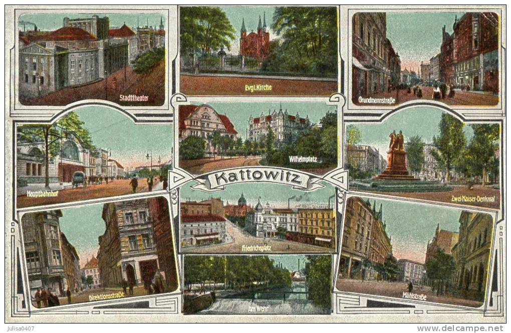 KATOWICE KATTOWITZ (Pologne) Carte Multivues - Polen