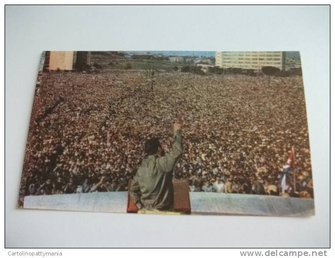 Havana Cuba Piazza Della Rivoluzione  Josè Marti La Aprobacion De La Declaracion De La Habana 2 9  1960 - Manöver