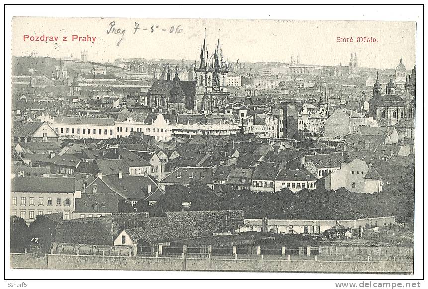 Pozdrav Z Prahy Prague Prag Stré Mesto 1906 - Tchéquie