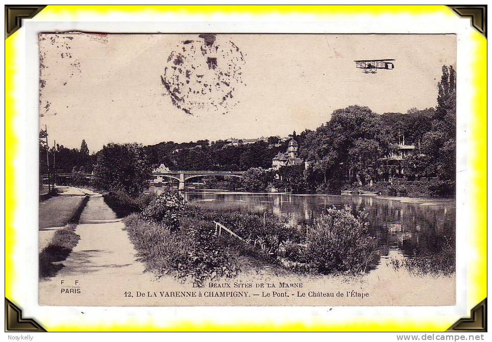 Avion  -  CP  N°12    LA VARENNE SAINT HILAIRE ..    Bords De Marne  ..  94 VAL DE MARNE - Saint Maur Des Fosses