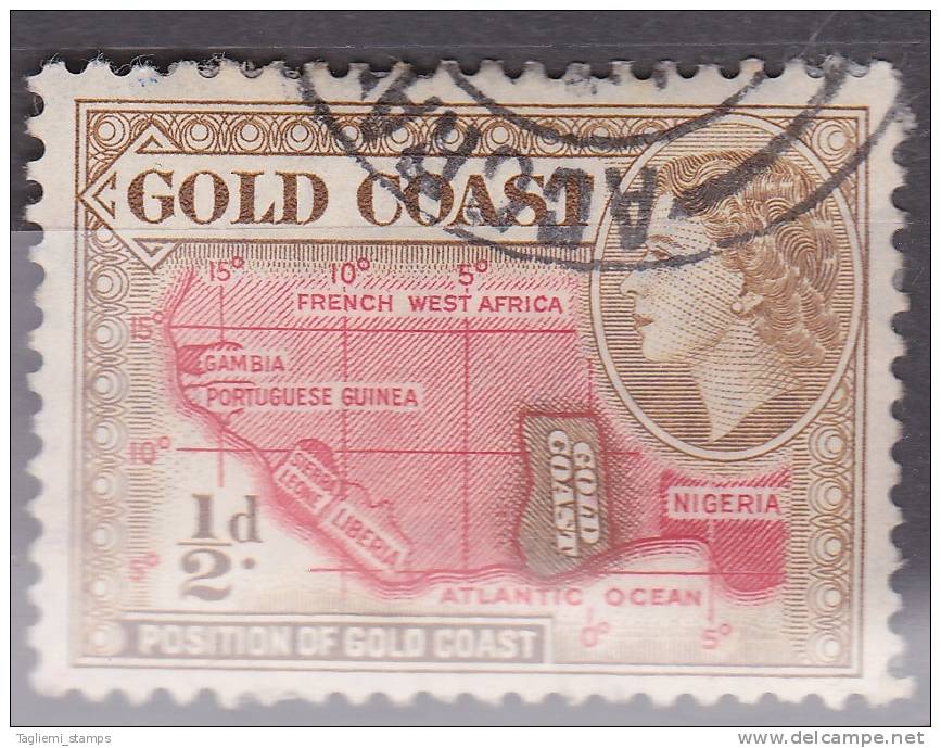 Gold Coast, 1952, SG 153, Used - Gold Coast (...-1957)