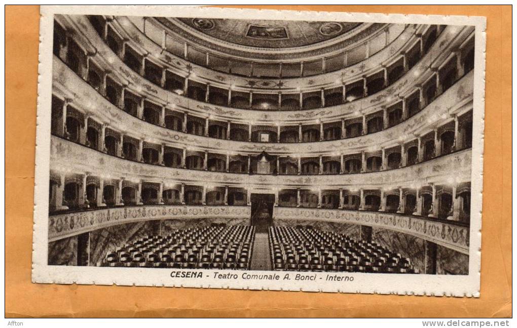 Teatro Comunale A Bonci Cesena Old Postcard - Cesena