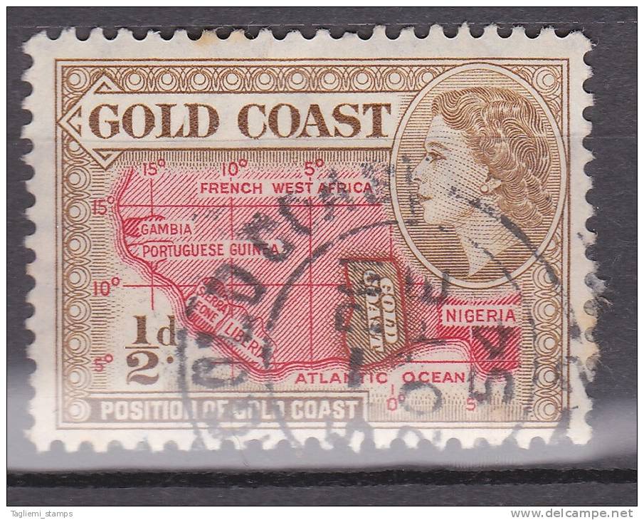Gold Coast, 1952, SG 153, Used - Gold Coast (...-1957)