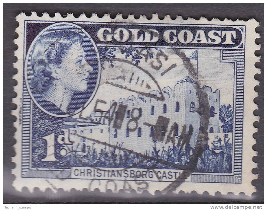 Gold Coast, 1952, SG 154, Used - Gold Coast (...-1957)