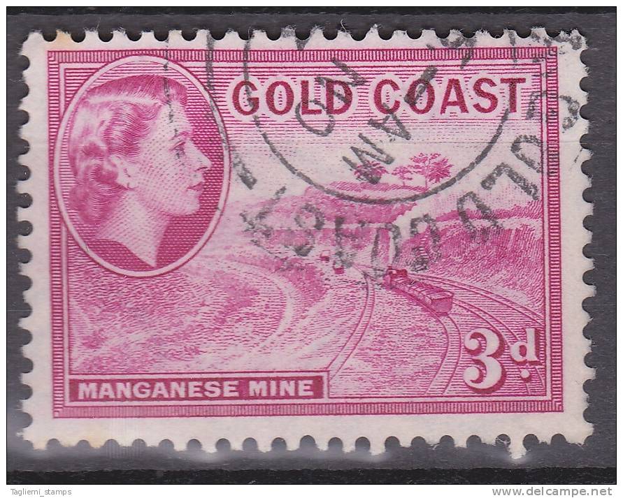 Gold Coast, 1952, SG 158, Used - Gold Coast (...-1957)