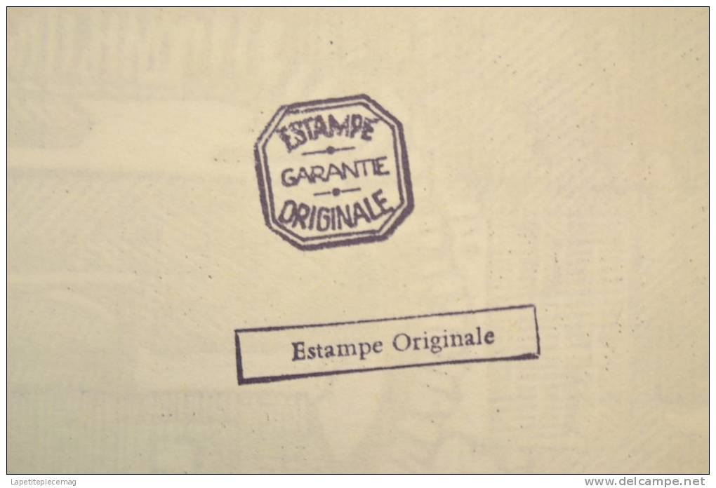 (AR10) Estampe Signée V. LORETTE Numérotée Et Contre-signée. Garantie Originale - Prints & Engravings