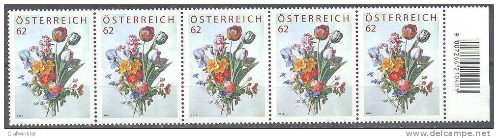 2012 Treuebonusmarke 2011 - Blumenstrauß - Nur Für Abonennten Fünferstreifen Postfrisch/neuf/MNH [-] - Neufs