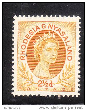 Rhosesia &amp; Nyasaland 1954-56 QE 21/2p Mint - Rhodesia & Nyasaland (1954-1963)