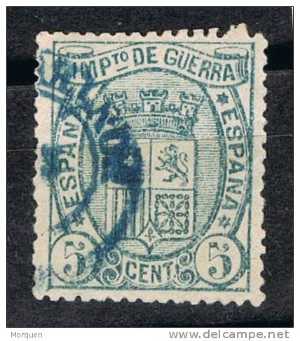 Sello 10 Cts Impuesto Guerra 1875, Fechadr PEÑARANDA (salamanca), Num 154 º - Impuestos De Guerra