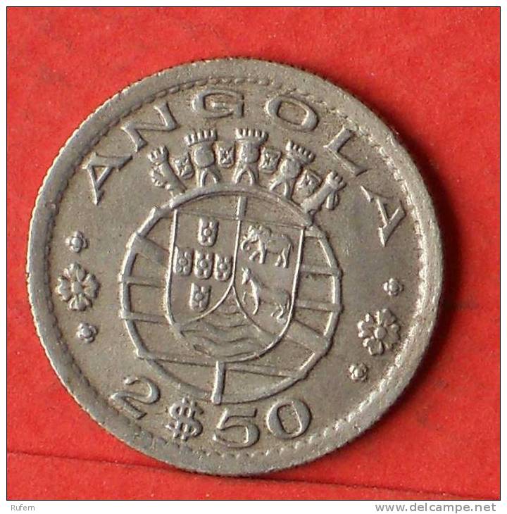 ANGOLA  2,5  ESCUDOS  1953   KM# 77  -    (1456) - Angola