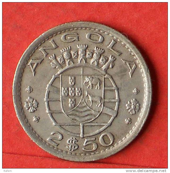 ANGOLA  2,5  ESCUDOS  1956   KM# 77  -    (1457) - Angola