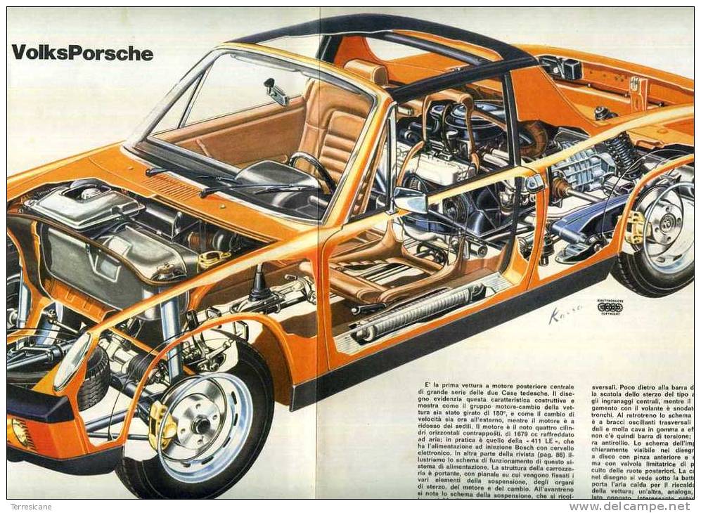 X QUATTRORUOTE SPACCATO VOLKSPORSCHE 914 27X40 RETRO MEHARI - Engines