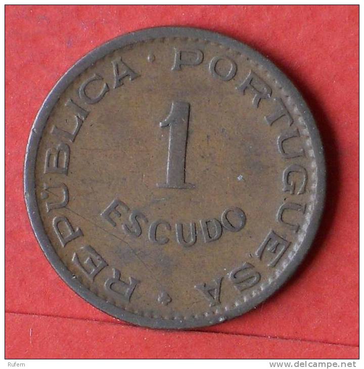 MOZAMBIQUE  1  ESCUDOS  1953   KM# 82  -    (1469) - Mozambique