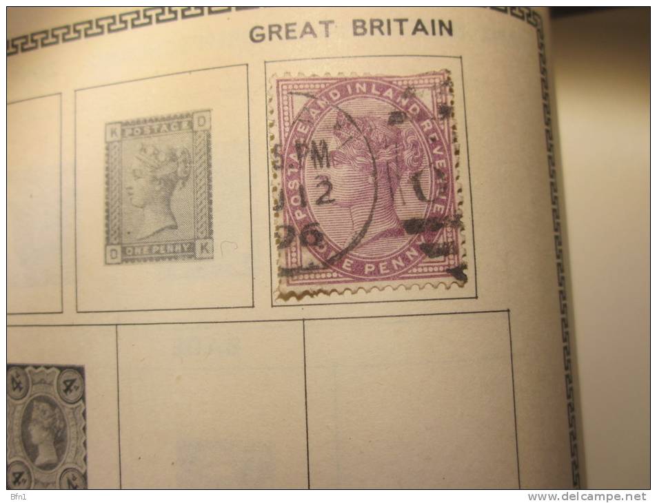 COLLECTION TIMBRES GRANDE BRETAGNE DEBUT 1880 OBLITERES  AVEC CHARNIERE - Other & Unclassified