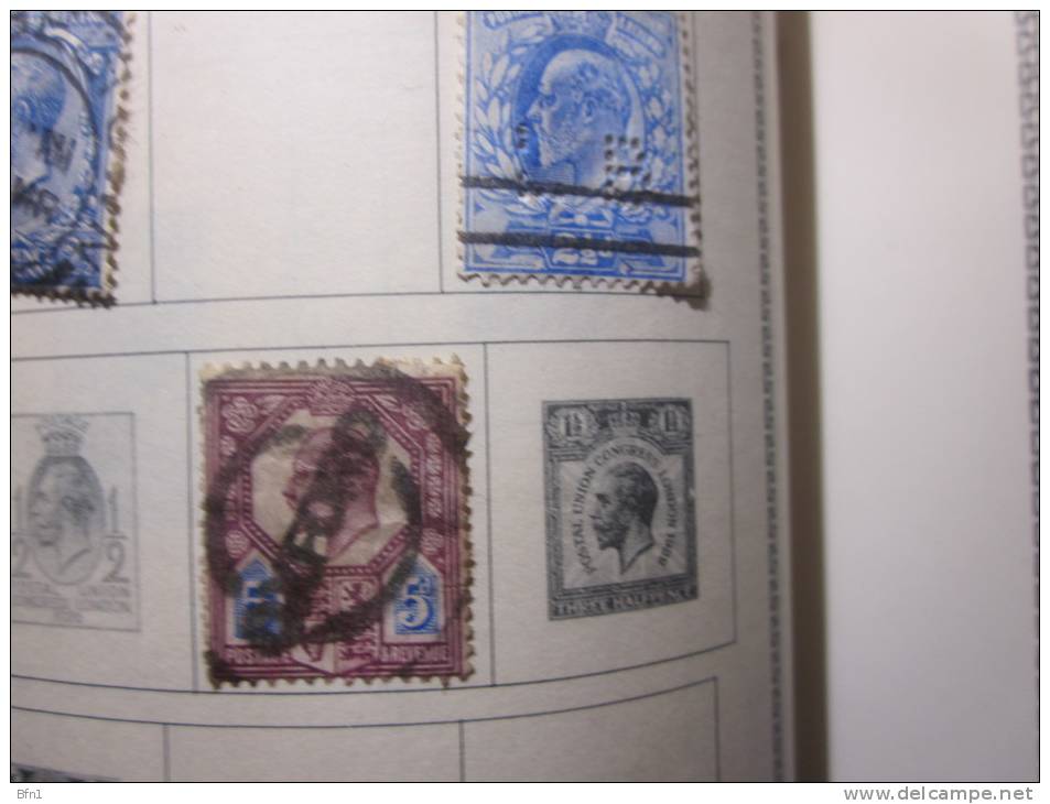 COLLECTION TIMBRES GRANDE BRETAGNE DEBUT 1880 OBLITERES  AVEC CHARNIERE - Other & Unclassified