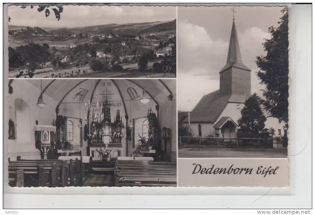 5109 SIMMERATH - DEDENBORN, Mehrbildkarte Zum Besten Der Kirche 1958 - Simmerath