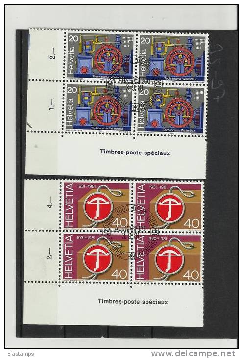 ==SCHWEIZ  4BLOCK*2 1981 - Blocs & Feuillets