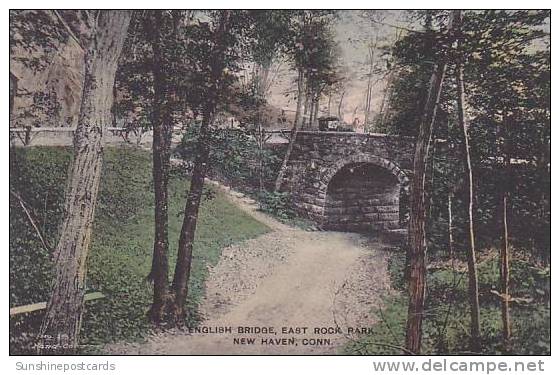 Connecticut New Haven English Bridge East Rock Park Albertype - New Haven