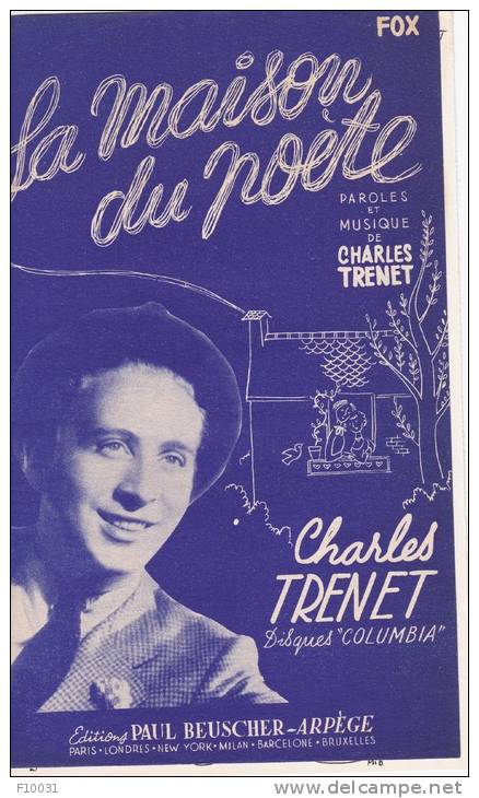 La Maison Du Poète  (Charles TRENET) - Partitions Musicales Anciennes