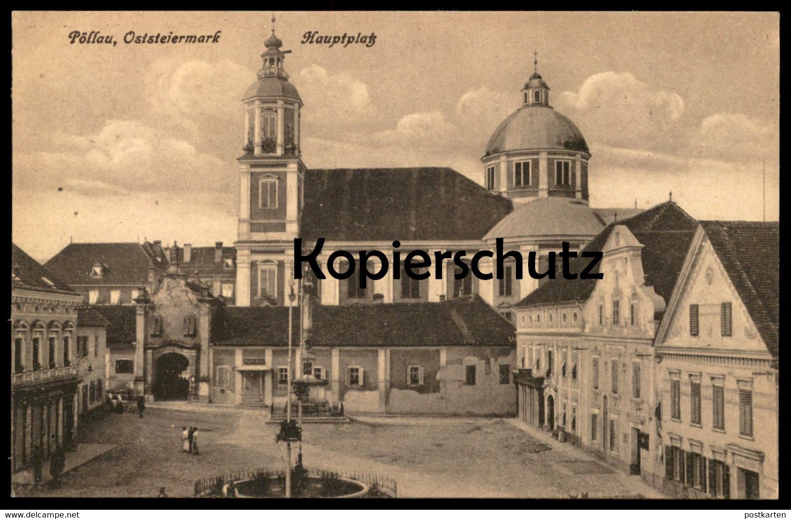 ALTE POSTKARTE PÖLLAU OSTSTEIERMARK HAUPTPLATZ Steiermark Österreich Postcard AK Ansichtskarte - Pöllau