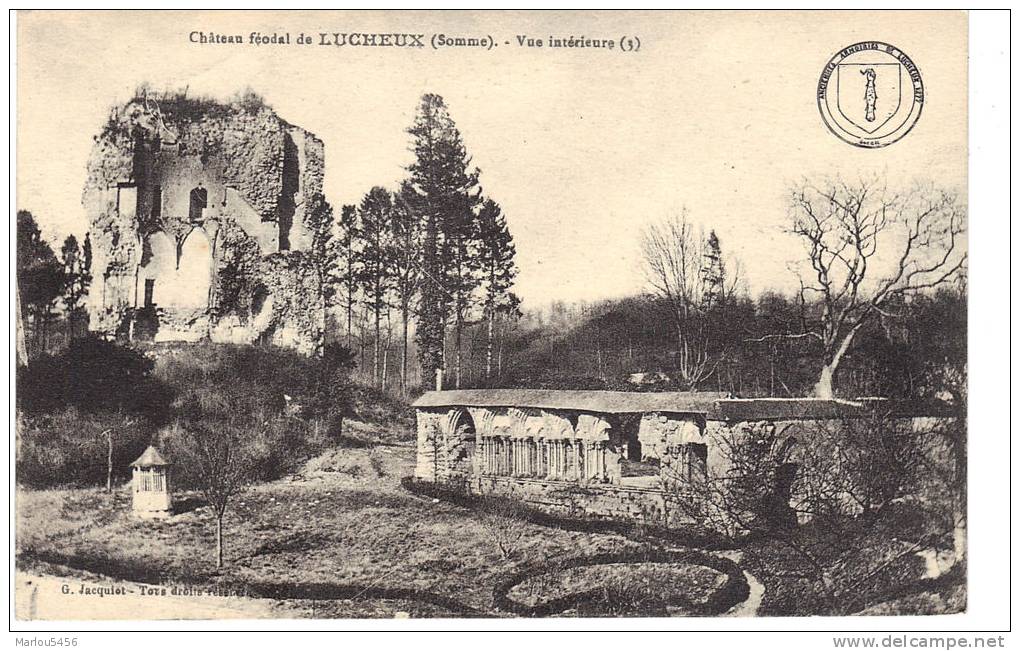 Chateau Féodal De LUCHEUX; Vue Intérieure - Lucheux