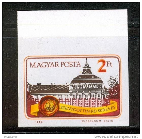 HUNGARY - 1983.Imperforated Stamp - City Of Szentgotthard,800th Anniv./Margin Copy MNH!! Mi 3608B. - Unused Stamps