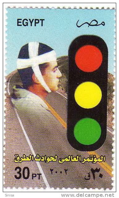 Egypt / Against Road Excidents / Traffic Lights - Unused Stamps