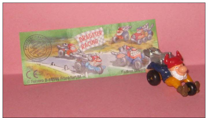 1996 Kinder Allemand Dragster Racing 700827 + BPZ - Inzetting