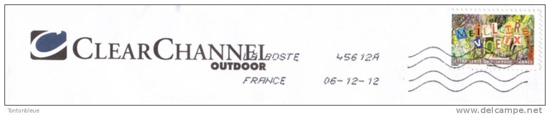 Sur Enveloppe - Clear Channel Outdoor - Meilleurs Voeux - 20gr - 2012 - (G306) - 1961-....