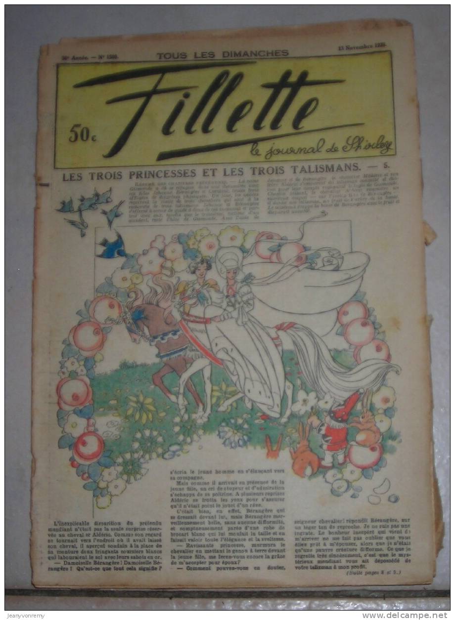 Fillette - 13 Novembre 1938 - N°1599. - Andere Magazine