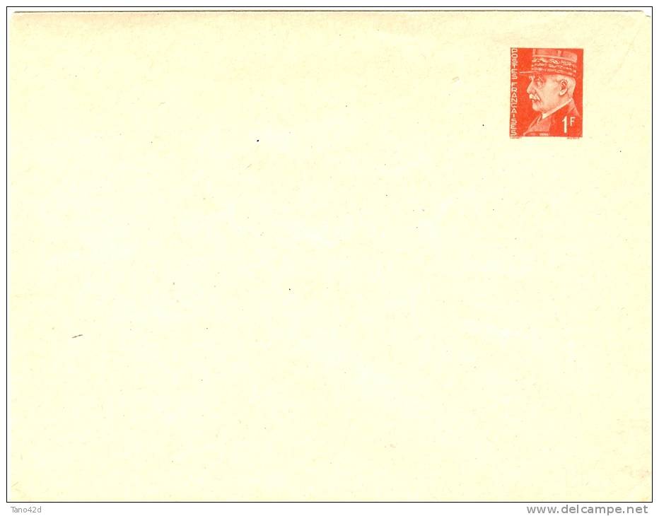 LBL15 - EP ENVELOPPE PETAIN 1f ROUGE NEUVE - Standard Covers & Stamped On Demand (before 1995)