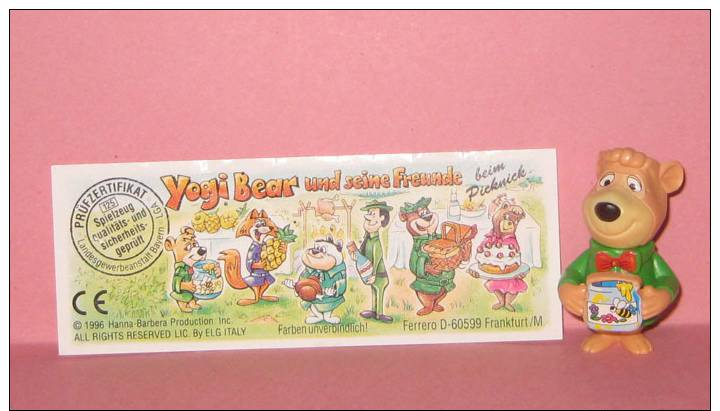 1996 Kinder Allemand Yogi Bear Und Seine Freunde Beim Picknick 657255 +BPZ - Montabili