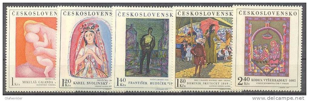 1970 Kunstwerke (V) Mi 1965-9 / PO 1853-7 / Sc 1711-5 / YT 1809-13 Postfrisch / Neuf / MNH [gra] - Unused Stamps