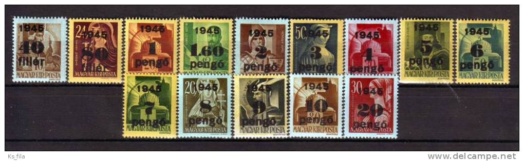 HUNGARY - 1945. Provisionals II. - MNH - Unused Stamps