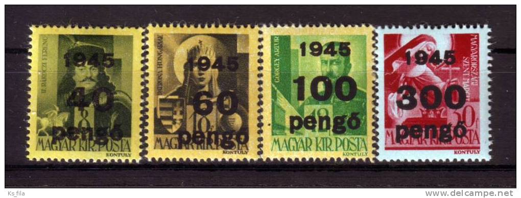 HUNGARY - 1945. Provisionals III. - MNH - Unused Stamps